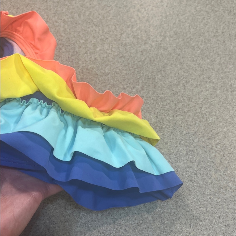 Janie and Jack Multicolor Ruffled Bikini - Picture 3 of 5